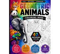Geometric Animals Coloring Book (Geometric Coloring Books)