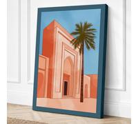 Geometric Architecture Canvas Wall Art Print 18x12 Inch