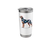 Geometric Art Bavarian Mountain Hound Stainless Steel Insulated Tumbler