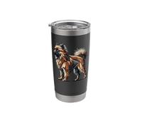 Geometric Art Brussels Griffon Griffon Bruxellois Stainless Steel Insulated Tumbler