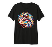 Geometric Art Hedgehog Lover Stuff Mosaic Hedgehog Premium T-Shirt