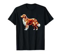 Geometric Art Nova Scotia Duck Tolling Retriever Toller T-Shirt
