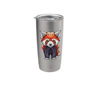Geometric Art Red Panda Bear Pandas Stainless Steel Insulated Tumbler