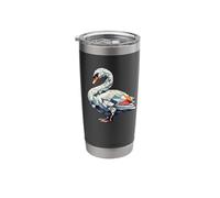 Geometric Art Swan Swans Stainless Steel Insulated Tumbler