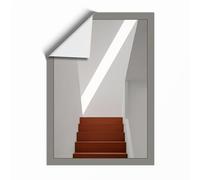 Geometric Ascent Minimalist Unframed Wall Art Print A1 (84.1×59.4cm), Wall Decor for Living Room, Bedroom, Office & Home, Art Gift