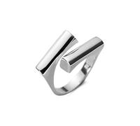Geometric Bar Open Statement Ring for Women Girls Simple Adjustable Stacking Double Bar Chunky Rings Finger Bands Minimalist Personalized Birthday Jewellery Gifts