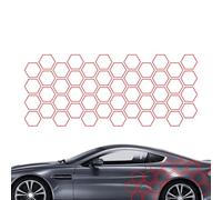 Geometric Bee Wrap Sticker, Honeycomb Car Stickers, Cute Geometric Bee Sticker for Doors and Bodywork, 50 x 200 cm