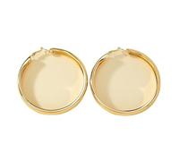 Geometric Big Circle Earrings, Alloy Material, Bright Color, With Good Wear Resistance And Fade Resistance, Personalized And Trendy, Suitable For Women To Wear In Multiple Scenarios