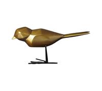 Geometric Bird Sculpture - White Resin Origami Ornaments for Living Room, Office, Porch Decor - Stylish Home Accessories and Unique Gifts