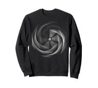 Geometric Blacker Hole Optical Illusion Spiral Trippy Sweatshirt