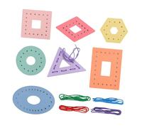 Geometric Block Educational Threading Game Toy for Toddler Enhancing Creativity and Logical Thinking Fine Motor Skill Threading Toy