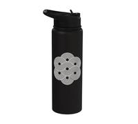 Geometric Boho Circle Shapes Stainless Steel Insulated Water Bottle