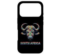 Geometric Buffalo South Africa Tribal Wildlife Art Case for iPhone 17 Pro