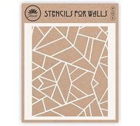 Geometric Cake Stencil, 20.32 x 24.13 cm - Stencils for Walls Original Cake & Cookie Stencil use to Add Texture, Design and Accents to Any Cake, Cookie or Cupcake