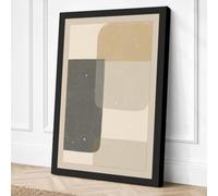Geometric Calm Minimalist Canvas Wall Art Print 18x12 Inch