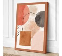 Geometric Calm Minimalist Canvas Wall Art Print 18x12 Inch (46 x 30 cm)