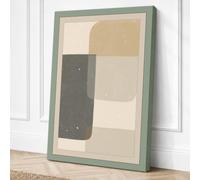 Geometric Calm Minimalist Canvas Wall Art Print 24x16 Inch