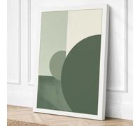 Geometric Calm Minimalist Canvas Wall Art Print 36x24 Inch