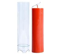 Geometric Candle Mold - Scandinavian Column Design, Elegant High Taper Shape Casting Tool, DIY Craft Soap Making Supplies | Flexible Non-Stick Shaper