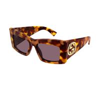 Geometric Cat-Eye Sunglasses- female- Gucci- Sunglasses- Brown- 53 MM- Accessories 53 MM