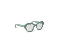 Geometric Cat-Eye Sunglasses- unisex- Off White- Sunglasses- Green- 51 MM- Accessories 51 MM