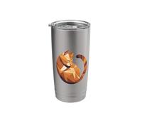 Geometric Cat Minimal Low Poly Illustration Stainless Steel Insulated Tumbler