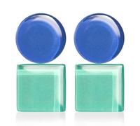 Geometric Clip Earrings without Pierced Ears • Bauhaus Design Clip On Earrings in 16 Colour Variations • Statement Glass Jewellery • Sustainable & Handmade • 30 x 15 x 4 mm, 30mm, Glass, No Gemstone