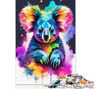 Geometric Color Koala Puzzle Jigsaws 1000 Pieces for Adults Puzzle Jigsaws Educational Game for Adult Teenagers 1000pcs (75x50cm)