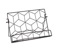 Premier Housewares Cookbook Stand Matte Black Finish Metal Wire, black