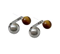 Geometric Crystal Stone Drop Earrings Youthful And Trendy Crystal Stone Earrings Drop Studs For Distinctive Taste Tigers Eye Earrings