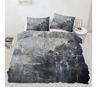 Geometric Cubes Duvet Cover Set Abstract Graffiti Comforter Cover Minimalist Art 2 Piece Bedding Set with Pillowcase All Season Decor Quilt Cover with Zipper for Kids Adult Single Size