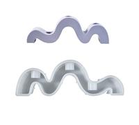 Geometric Curved Silicone Mold Modern Art Inspired Geometric Silicone Mold for Holder Creation Holder