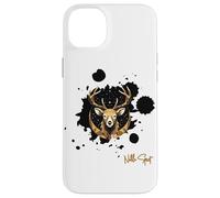 Geometric Deer Stag Antlers Moon Sacred Geometry Boho Art Case for iPhone 14 Plus