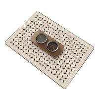 Geometric Design Pet Feeding Mat