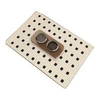 Geometric Design Pet Feeding Mat