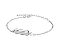Geometric Designs Stainless Steel Adjustable 16 5cm Length Includes Secret Medicine Holder Unisex Travel Necklace