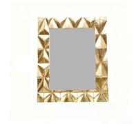 Geometric Diamond Picture Frame Antique Gold Decorative Photo Frame for Wall or Tabletop Display Home Office Resin Art 8x10(8 inches)