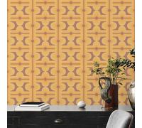 A.S. Création Wallpaper Retro 70s Panel 395334 Brown/Yellow/Orange 8.5m x 0.53m Paste The Wall