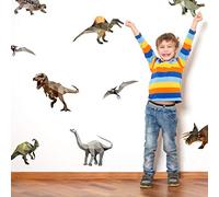 Geometric Dinosaur Wall Stickers - Kids’ Room & Nursery Décor - Removable Dinosaur Stickers in Contemporary Style - Easy to Apply & Renter-Friendly
