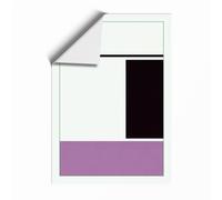 Geometric Divisions Minimalist Unframed Wall Art Print A4 (29.7×21cm), Wall Decor for Living Room, Bedroom, Office & Home, Art Gift