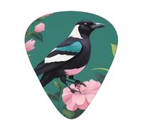 Geometric drawings of plants and animals Guitar picks in thin, medium, and thick sizes, 12-piece set, suitable for electric guitar and various instruments