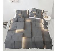 Geometric Duvet Cover Set Marble Bedding Set Minimalist Art Printed Bedding Quilt Cover for Bedding Decro, Ultra Soft Microfiber Hidden Zipper Bed Cover (220x260cm)