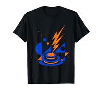 Geometric Electric Coil Bauhaus Abstract Science Nerd T-Shirt