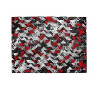 Geometric Explosion Black And Red,500 Pieces Puzzles for Adults-Wooden Jigsaw Puzzle for Adults Elderly