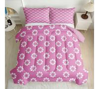 Geometric Floral Coverless Duvet 155x220cm 7.5 Tog 3D Printed Comforter