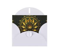 Geometric Floral Pattern print Greeting Cards - Thank-You Cards Party Invitation Cards for Festive Celebrations