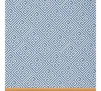Geometric for Chairs, Greek Key Fabric by The Yard,Maze Design Abstract Art Fabric for Upholstery and Home DIY Projects,1 Yard,(L92*W150cm) Blue White
