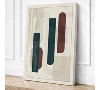 Geometric Forms Study Canvas Wall Art Print 24x16 Inch (61 x 41 cm)