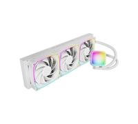 Geometric Future Eskimo Plus 36-360mm AIO CPU Liquid Cooler - 30mm-Thick Squama 3003 PWM ARGB Fans x 3-1.5 L/min High-Flow Pump - Intel® LGA 1851/1700, AMD® AM5/AM4 - White, GEO-EPS-36W