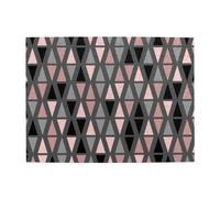 Geometric Grey Blush And Coral,500 Pieces Puzzles for Adults-Wooden Jigsaw Puzzle for Adults Elderly